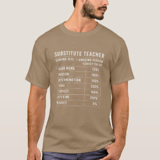 T-shirt Professeur remplaçant Jour d'école garçon