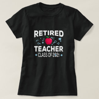 T-shirt Professeur Retraité De 2021 Formation Retraite