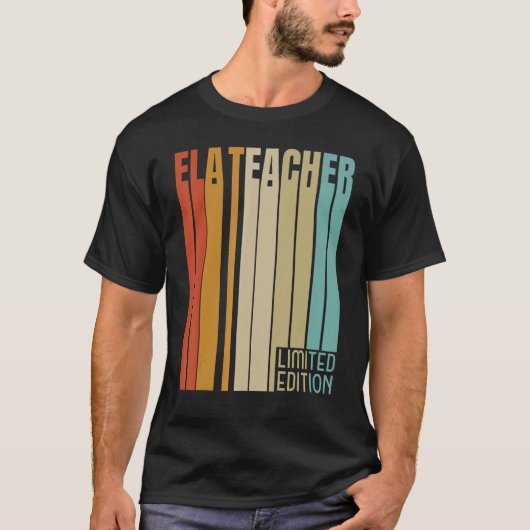 T-shirt Professeur Retro English Langue (Devant)