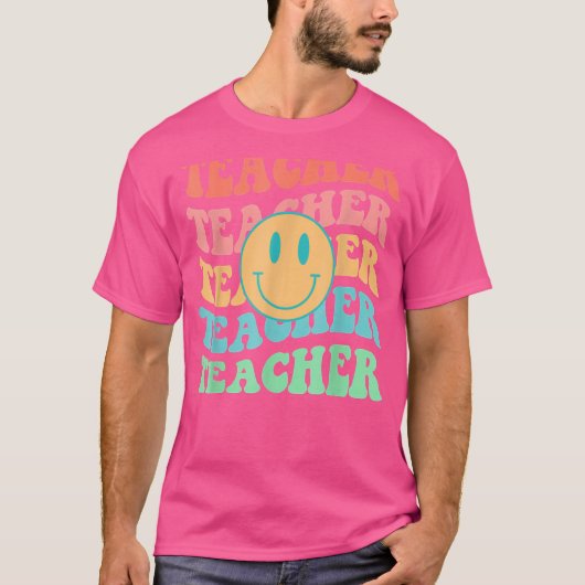 T-shirt Professeur rétro Inspirationnel Coloré Élémentaire (Devant)