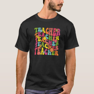 T-shirt Professeur rétro Inspirationnel Coloré Élémentaire