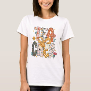 T-shirt Professeur Retro Super Boho Floral