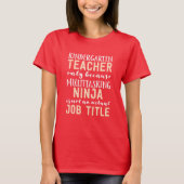 T-shirt Professeur seulement parce que fonction multitâche (Devant)