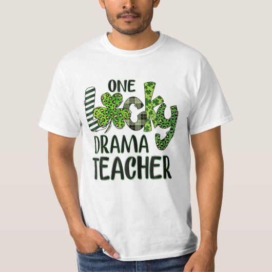 T-shirt Professeur Shamrock Lucky Drama (Devant)