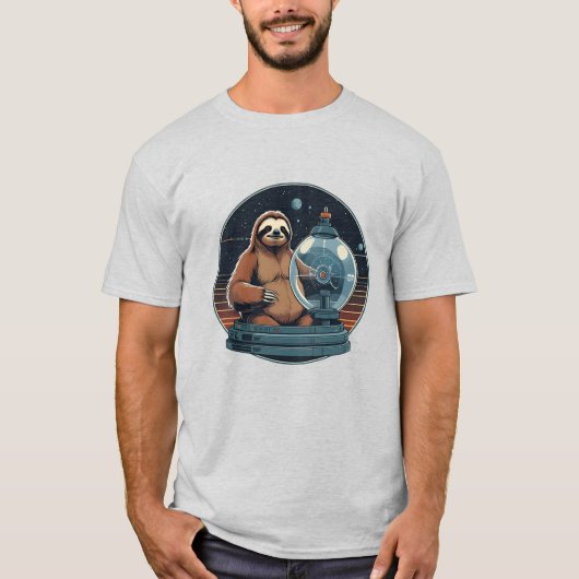 T-shirt Professeur Sloth avec bobine (Devant)