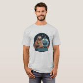 T-shirt Professeur Sloth avec bobine (Devant entier)