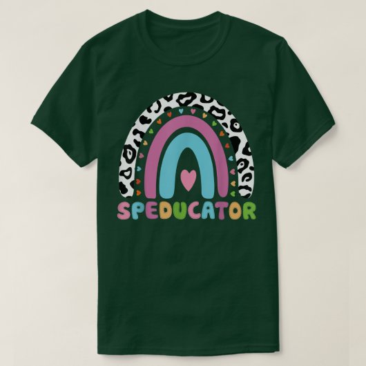 T-shirt Professeur SPEED Rainbow Enseignant enseignement s (Design devant)