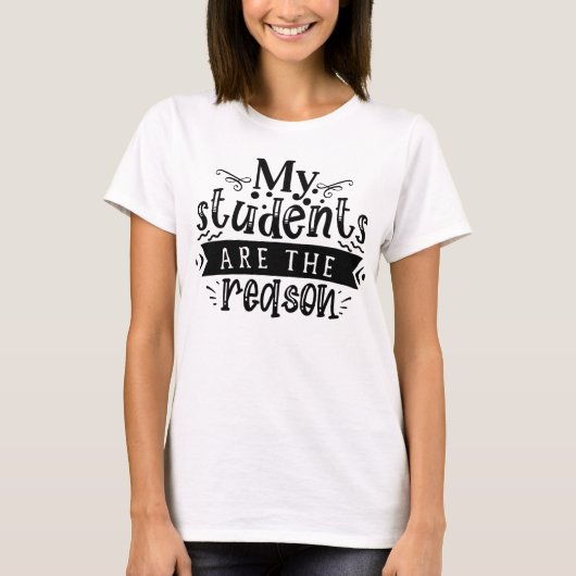 T-shirt Professeur Superhéros Les étudiants sont la raison (Devant)