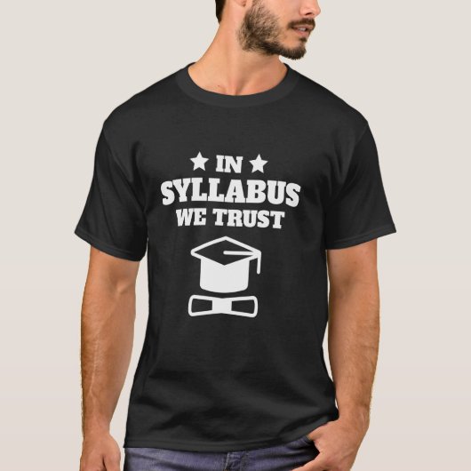 T-SHIRT PROFESSEUR SYLLABUS ENSEIGNANT (Devant)