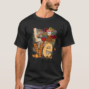 T-shirt Professeur Thanksgiving Amour Déjeuner Lady Cute T