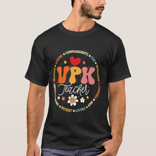 T-shirt Professeur VPK Premier Jour De Retour À L'École Ap (Devant)