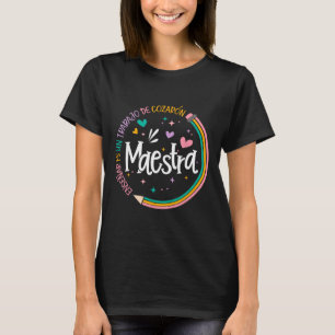 T-shirt Professeure d'espagnol Maestra Retour à l'école Pr