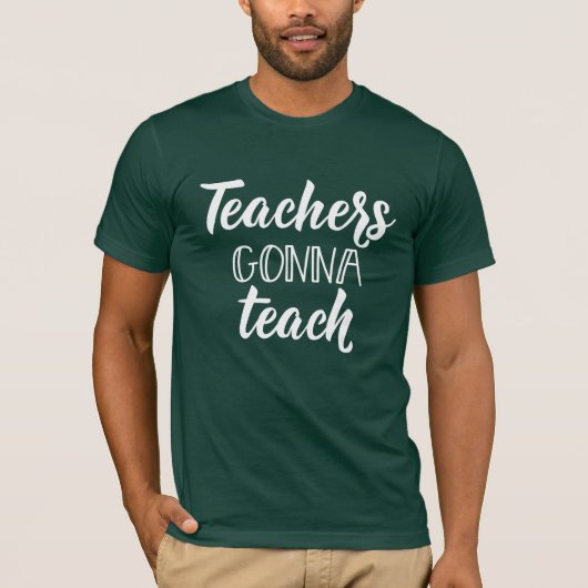 T-shirt Professeurs allant enseigner (Devant)