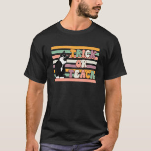 T-shirt Professeurs de chat Tuxedo Halloween animal de com