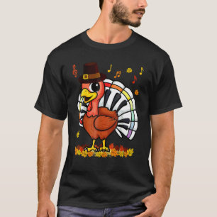 T-shirt Professeurs de piano de musique Dinde mignonne Act