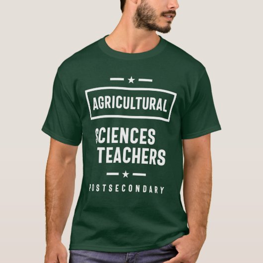 T-shirt Professeurs en Sciences Agricoles Travail Titre du (Devant)