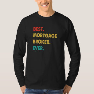 T-shirt Profession de courtier en hypothèques Rétro Meille