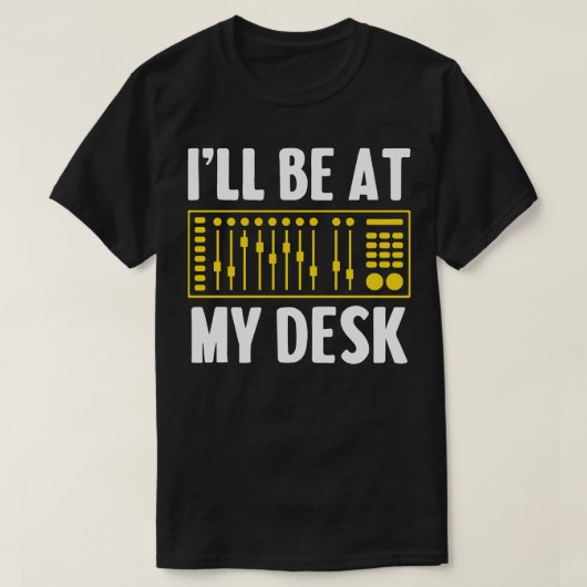 T-shirt Profession de technicien du son (Design devant)