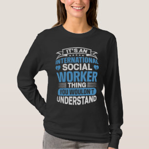 T-shirt Profession de travailleur social international