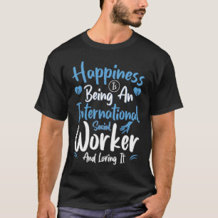 T-shirt Profession de travailleur social international fut