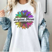 T-shirt Profession d'infirmière chirurgicale Arc-en-ciel t