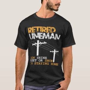 T-shirt Profession drôle d'électricien de retraite de