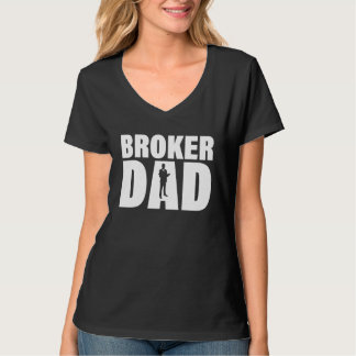 T-shirt Profession Job For Men Broker Dad