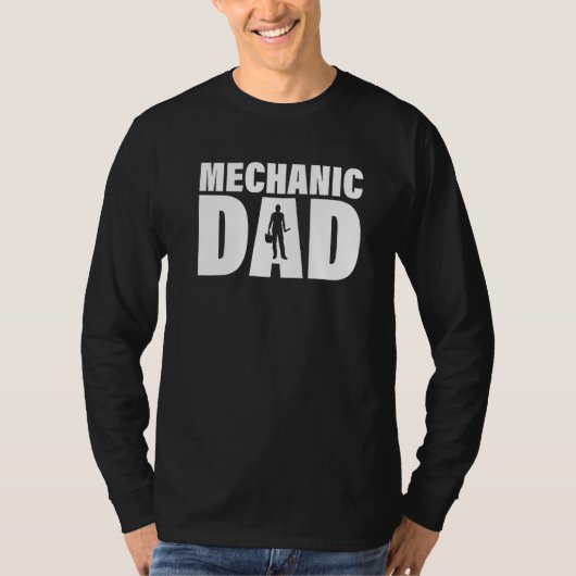T-shirt Profession Job For Men  Mechanic Dad (Devant)