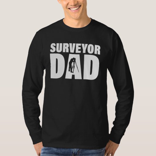 T-shirt Profession Job For Men   Surveyor Dad (Devant)