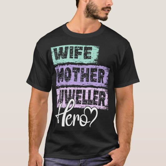 T-shirt Profession mère héros mère joaillier (Devant)