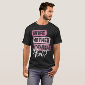 T-shirt Profession mère héros mère mère mathématicienne (Devant entier)