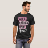 T-shirt Profession mère héros mère mère mère mère mère (Devant entier)