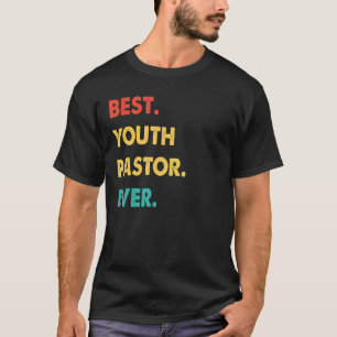 T-shirt Profession Pasteur Jeunesse Rétro Meilleur Pasteur