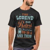T-shirt Profession retirée par légende de Railroader (Devant)