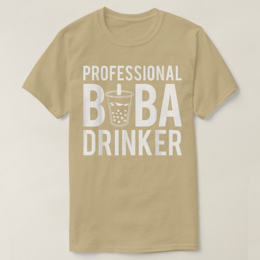 T-shirt Professional Boba Drinker Bubble Tea 1572 (Design devant)