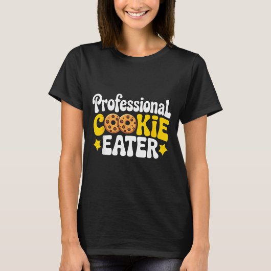 T-shirt Professional Cookie Eater Cookie Lover Chocolate C (Devant)
