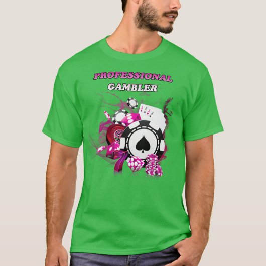 T-shirt Professional Gambler (Devant)