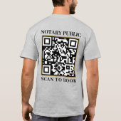 T-shirt Professional Grey Company QR Code Nota Business (Dos)