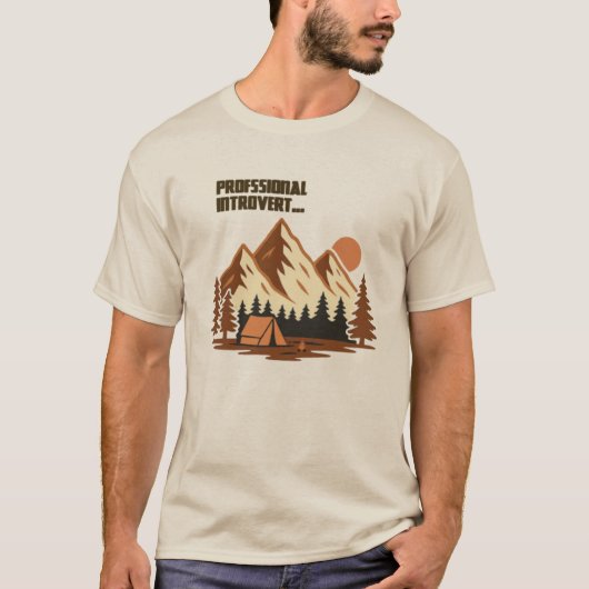 T-shirt Professional Mountain Introvert (Devant)