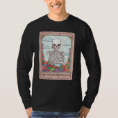 T-shirt Professional Overthinker Colorful Skull Overthinki (Devant)