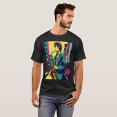 T-shirt Professional Saxophone Musician Retro Pop Saxophon (Devant entier)