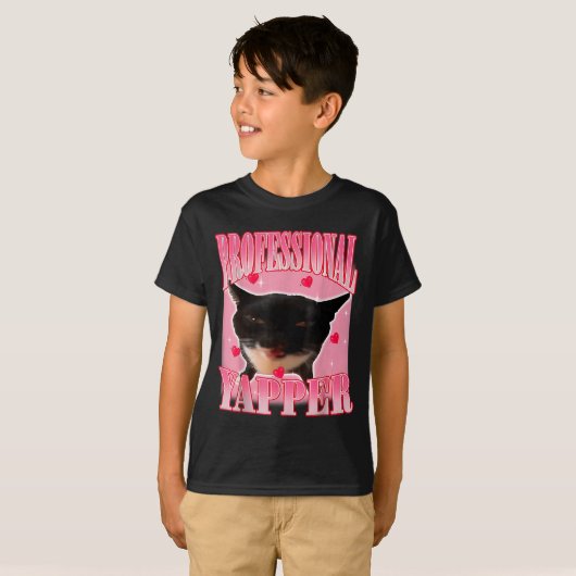 T-shirt Professional Yapper Cat Funny Oddly Specific Dank  (Devant entier)