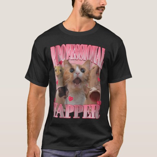 T-shirt Professional Yapper Chat Drôle Mème (Devant)