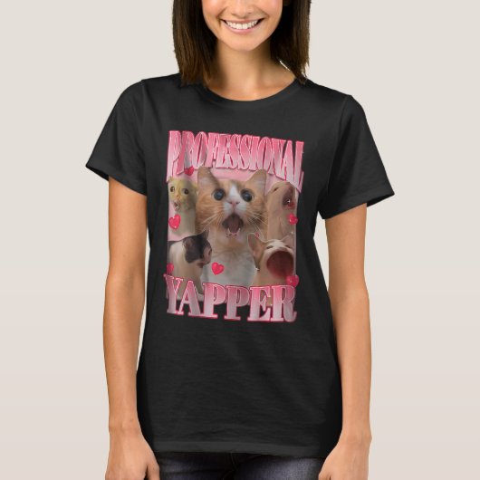 T-shirt Professional Yapper Chat Drôle Mème (Devant)