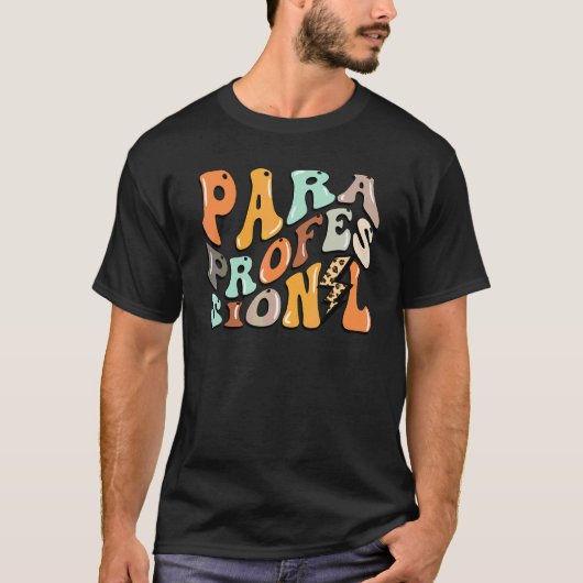 T-shirt Professionnel adjoint rétro éclair Professeur Dos (Devant)