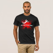 T-shirt PROFESSIONNEL de CASCADEUR (blanc/rouge) (Devant entier)