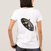 T-shirt professionnel de fléchettes drôles pour da (Dos)