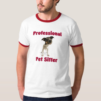 T-shirt professionnel de garde d'enfants d'animal