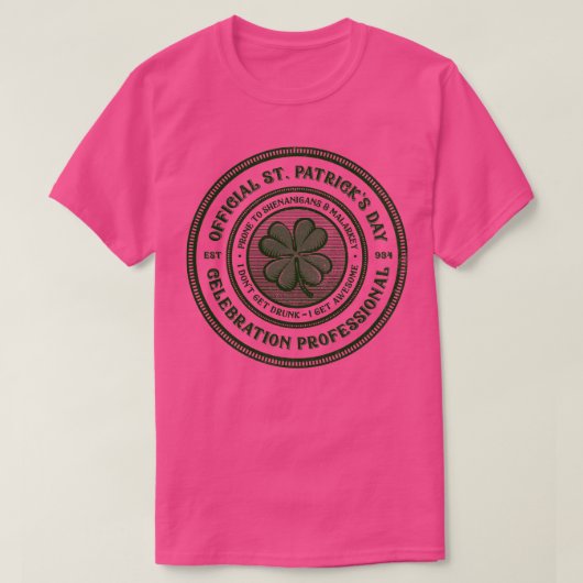 T-shirt Professionnel de la fête (Design devant)