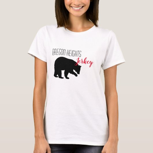 T-shirt professionnel personnalisé Ours de bison r (Devant)